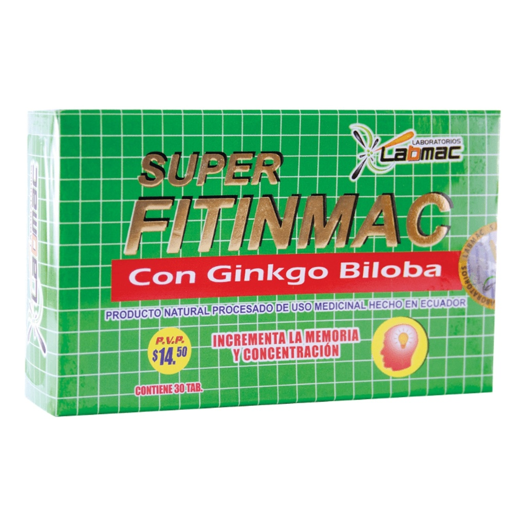 SUPER-FITINMAC-GINKGOBILOBA-TABX30-BLISTER